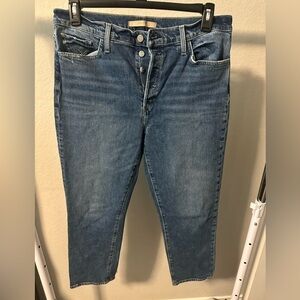 Joe's Jeans The Honor High Rise Vintage Womens 32 Denim Straight Button Fly